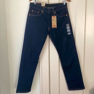 ✅ NWT LEVI’S 505 Regular Stretch Dark Blue Jeans